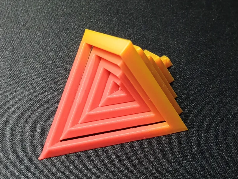 Shifting Pyramid Kinetic Sculpture - Support Free