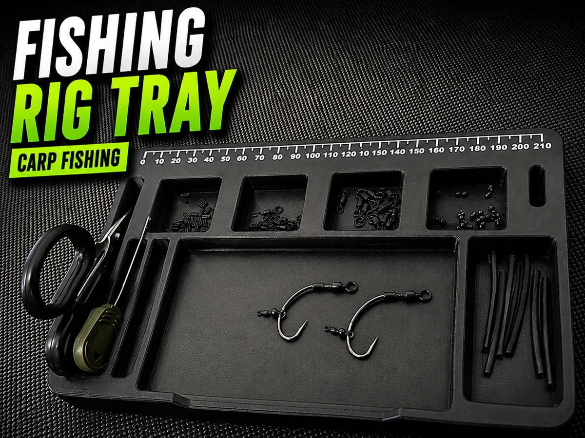 Fishing Rig Tray – Carp Fishing Organizer - Free 3D Print Model ...