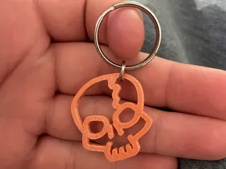 skull keychain