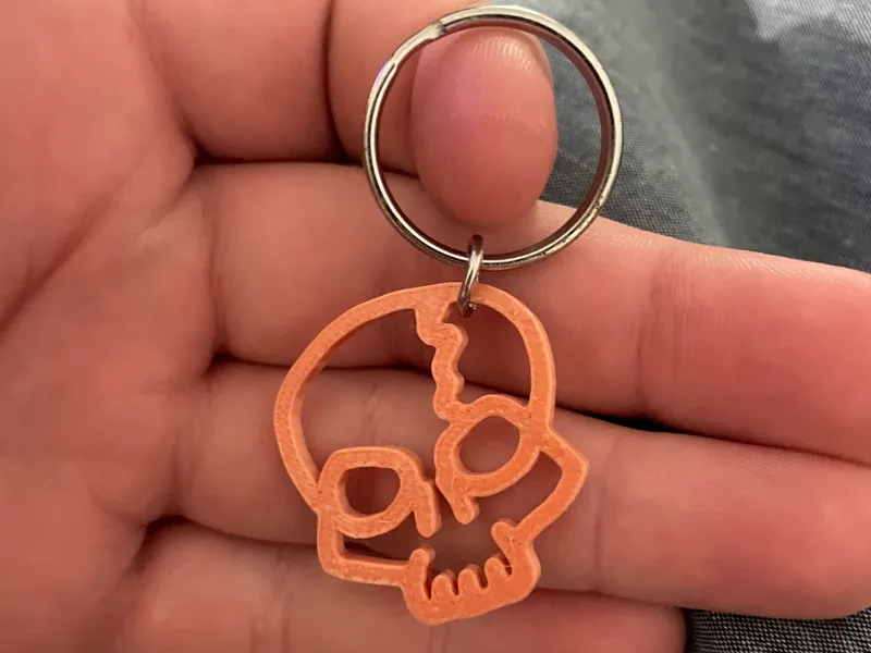 skull keychain