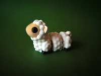 Sheep Keychain, Multicolor