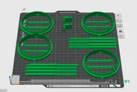 2x refill spool holder with clips 1 plate