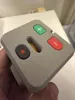 Buttons in various colors. One button at a time.