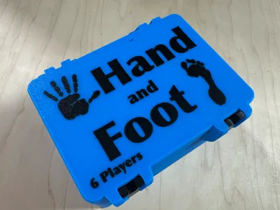 Hand and Foot Card Storage Box, 6 Players