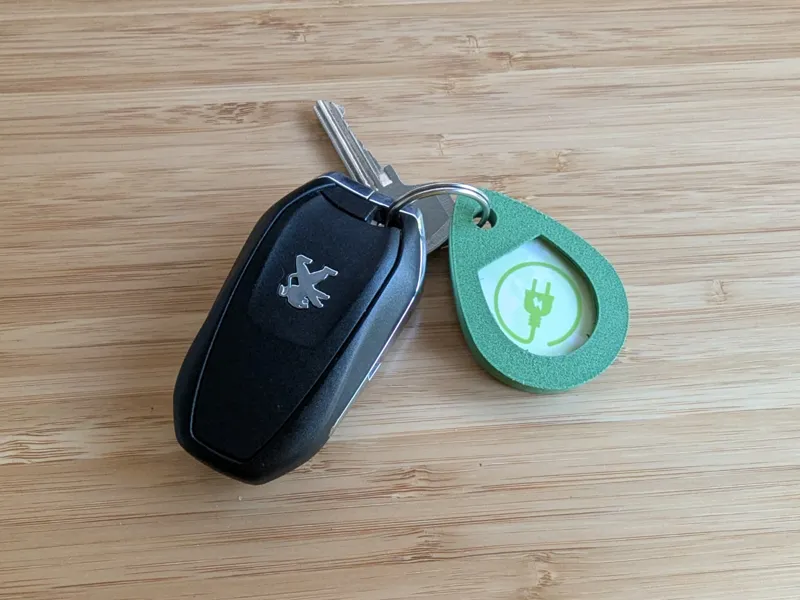EV Charging Card Keychain Holder (Travelcard)
