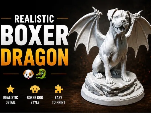 Realistic Boxer Dragon (Bragon)