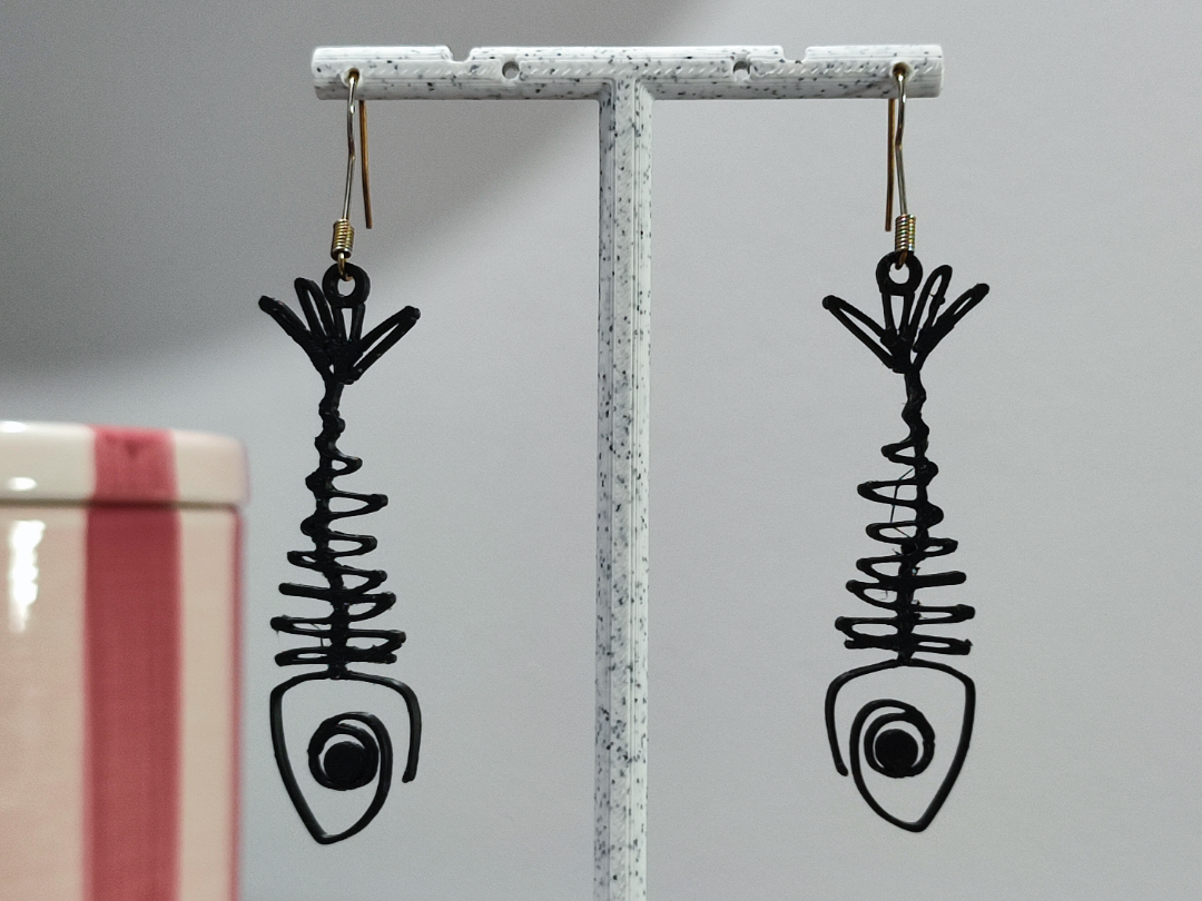 Aretes Espina de Pez 3D model