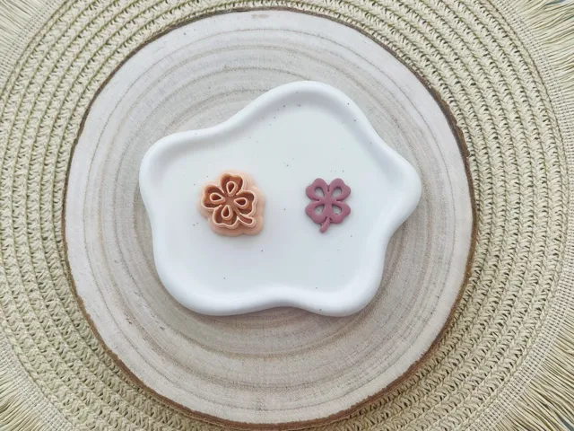 Four Leaves Clover Polymer Clay Earrings Cutter