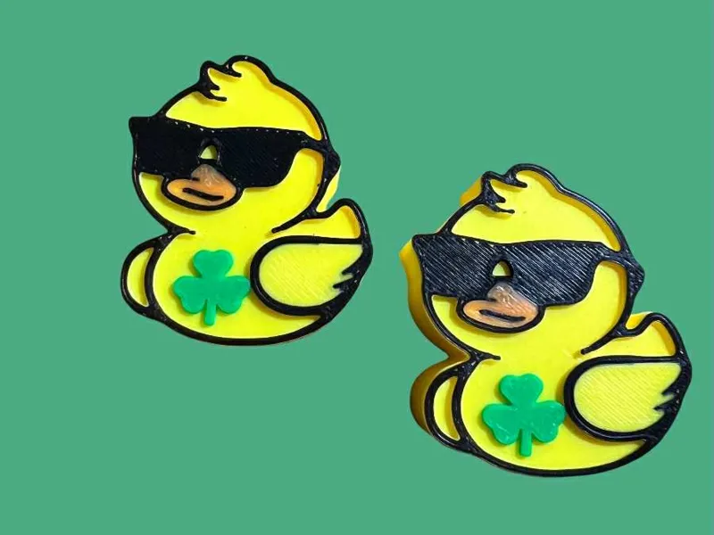 St Pats duck pencil topper