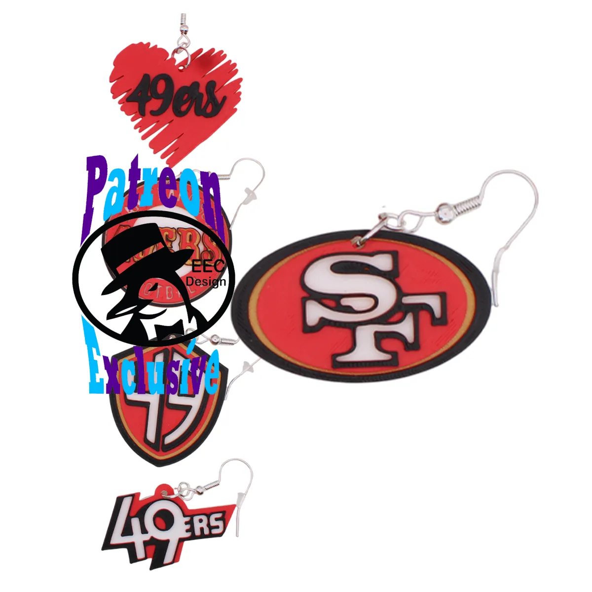 San Francisco 49ers Earrings view 2
