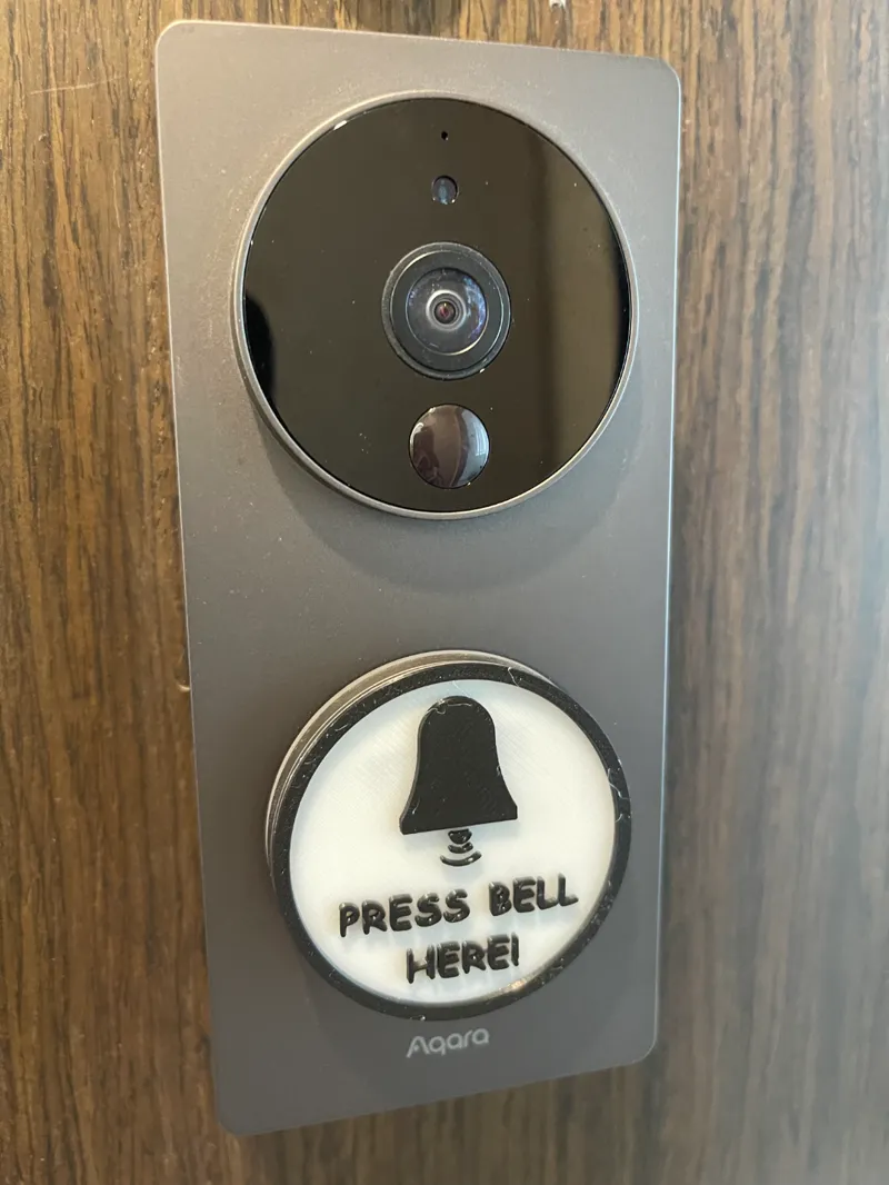 Press Bell Here - Door Bell Label - Aqara G4