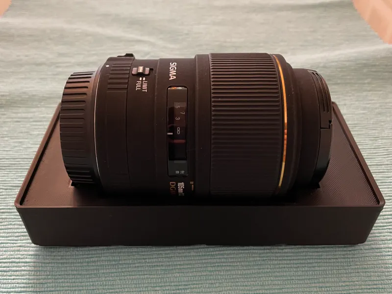 Gridfinity 4x2 Sigma 105mm 1:2.8 DG Macro Lens Box