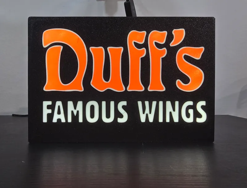 Duff's Famous Wings Light Box