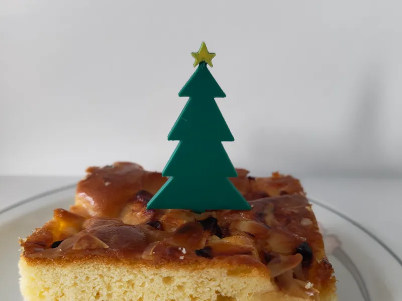Christmas three cake decoration, toothpick cap