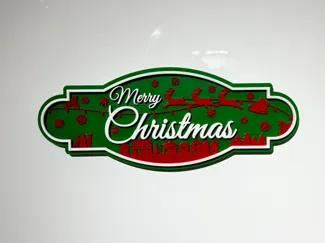 Merry Christmas – Multi-Color Holiday Road Sign