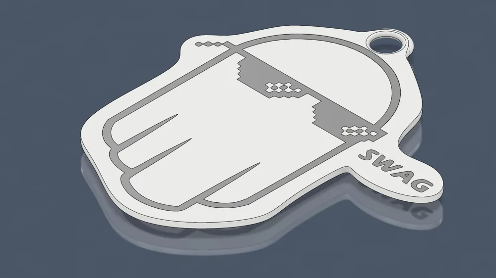 Swag Ghost Key chain by TKB-3D - MakerWorld
