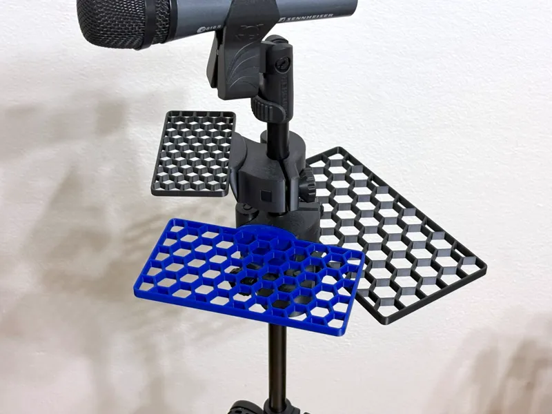 Mic Stand Shelf With Hexagonal Ventilation