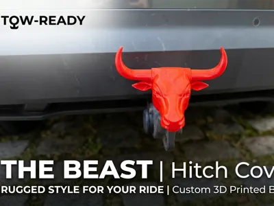 The Beast Bull Trailer Hitch Cover – Tow Guard
