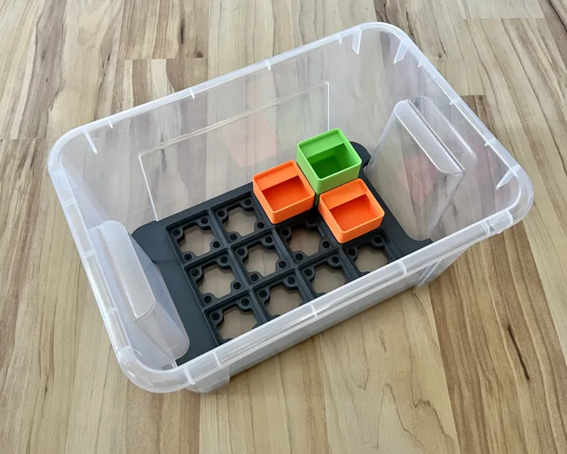 Gridfinity adapter for Ikea Samla box 5l