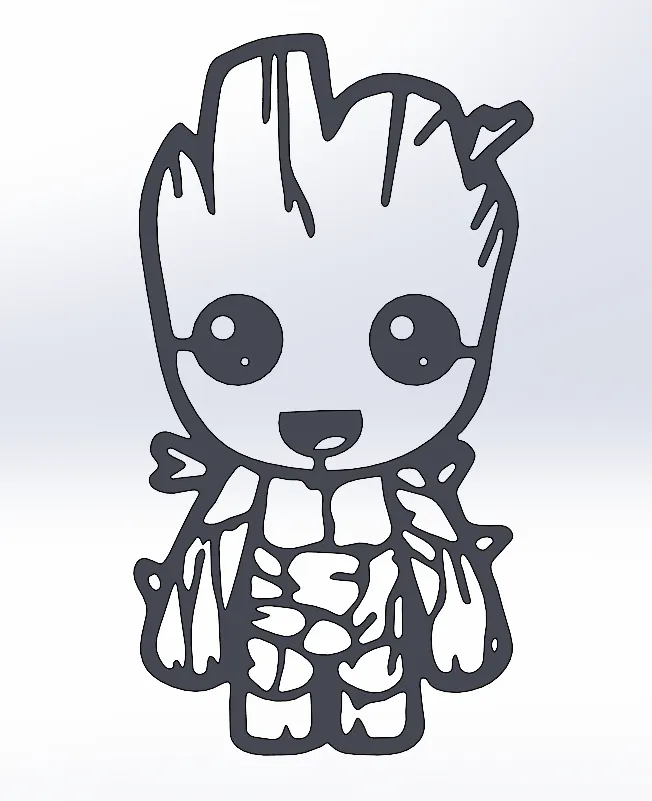 Groot 2D wall art