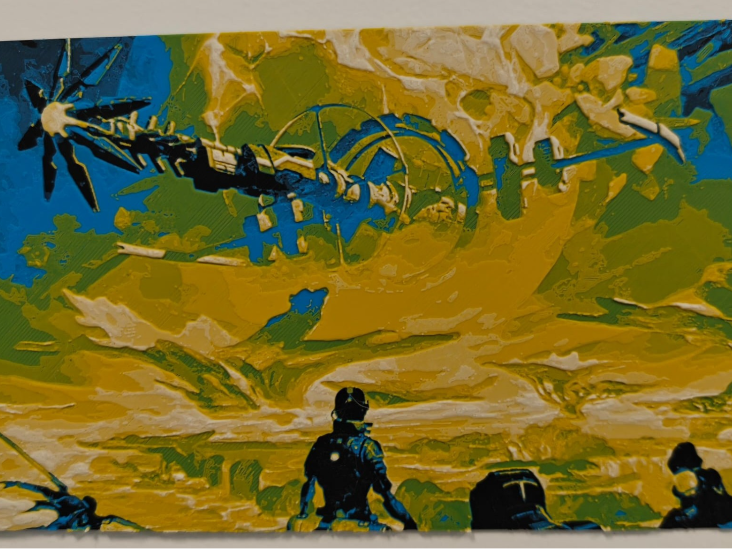 ISS Vanguard – Alien Horizon | HueForge Wall Art