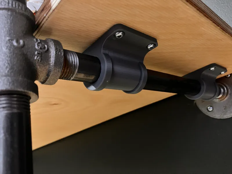 Black steel pipe - shelf fitting
