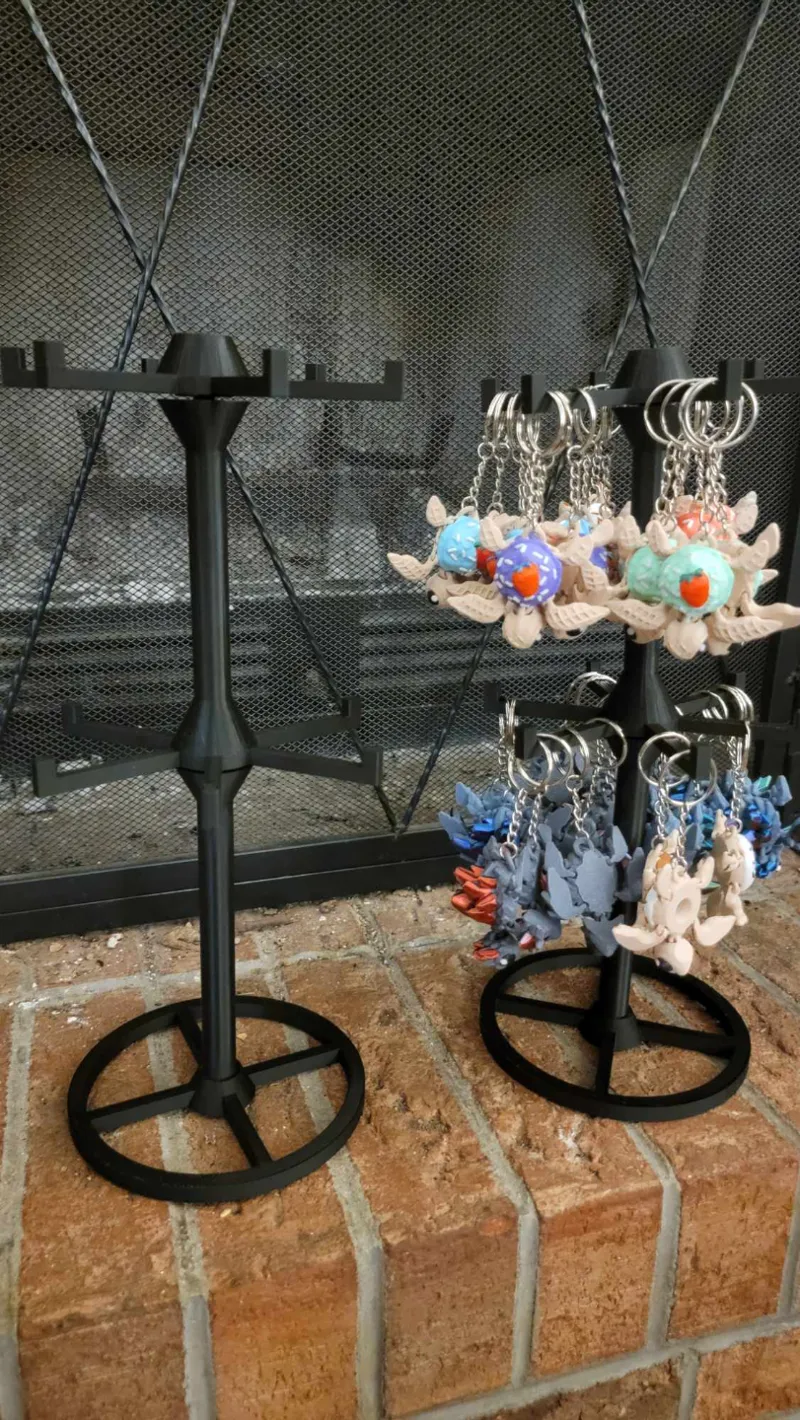 Spinning Keychain Display Rack, with Bearings