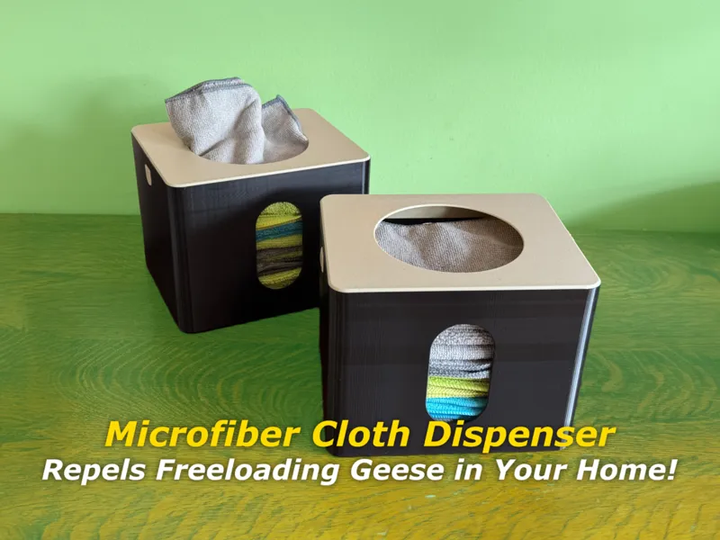 Microfiber Cloth Dispenser for 12" x 16" Towels