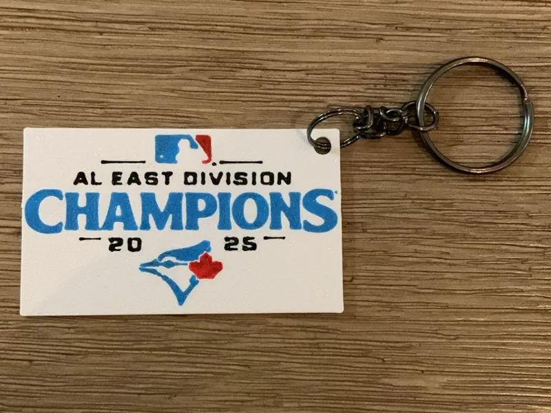 Blue Jays AL East Division Champions 2025 Keychain