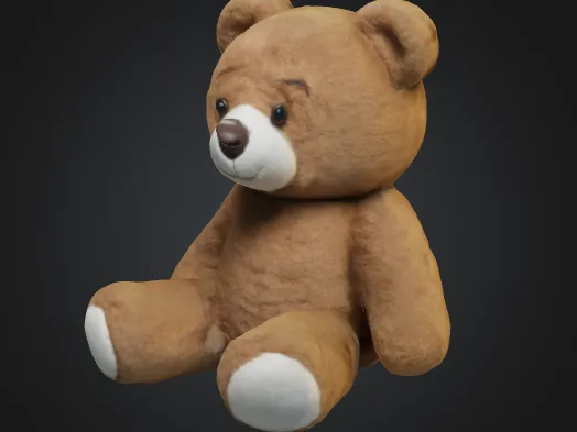 Petit ours en peluche fin de bobine
