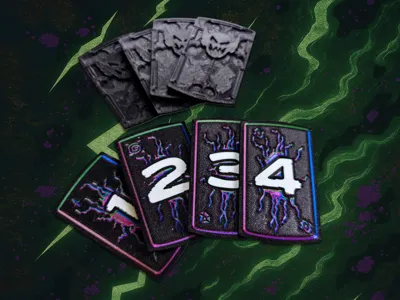 Necromolds Turn Order Cards up to 8