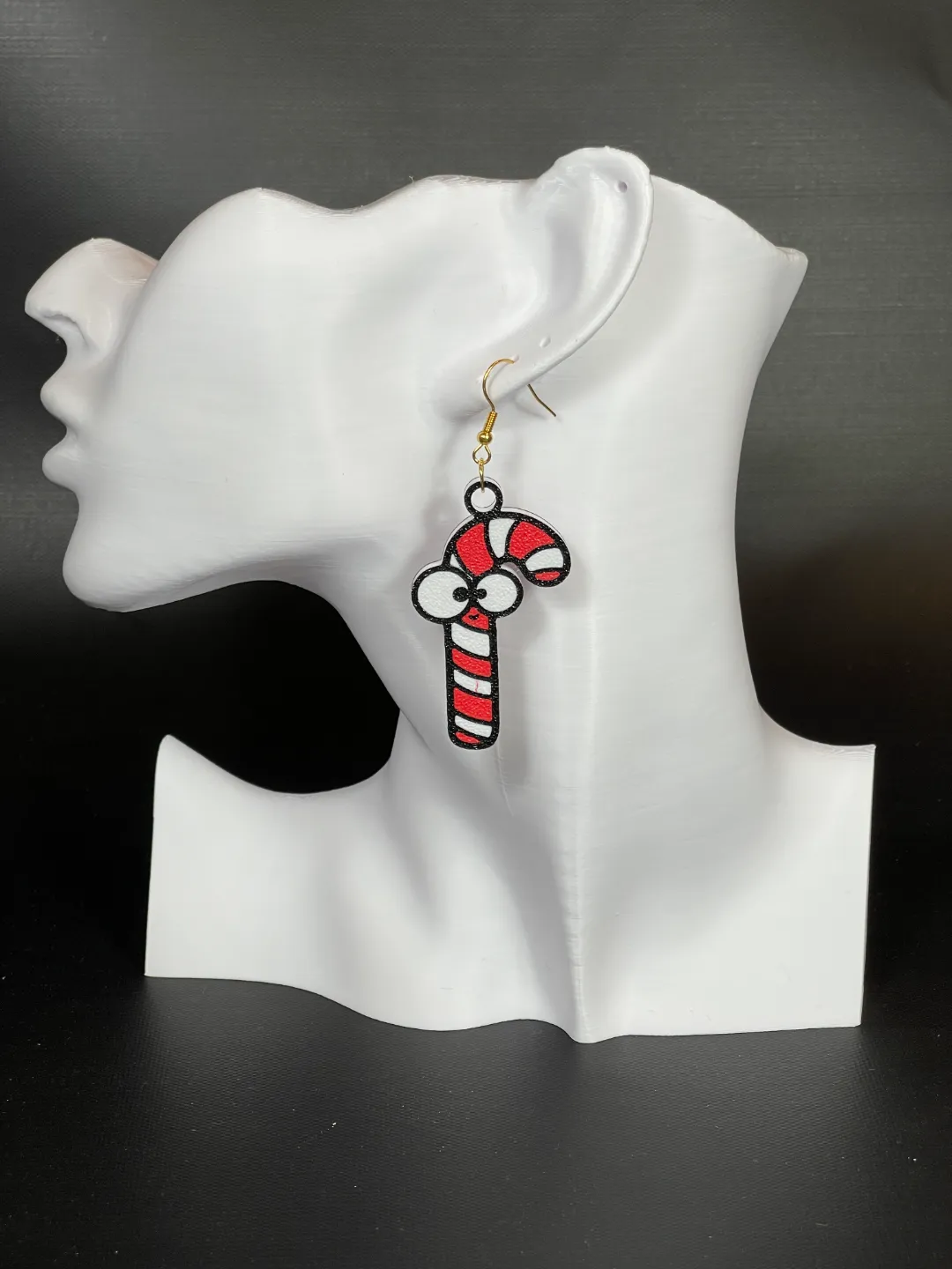 Candy Cane Earrings view 2