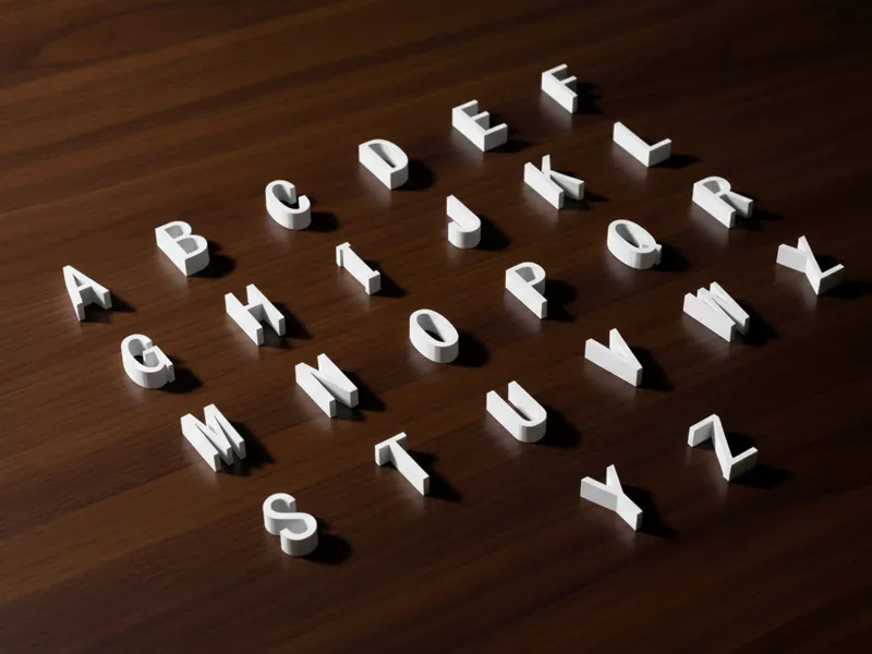 Alphabet Style -Computer-