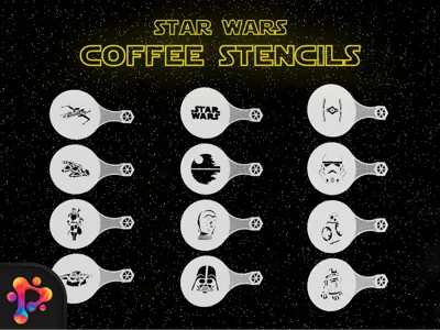 Star Wars Coffee Stencils by Polymeria