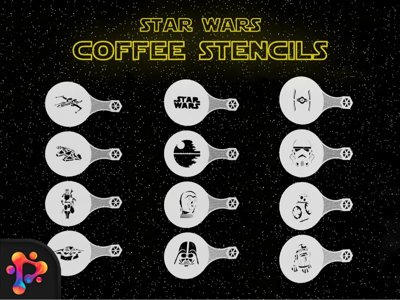 Star Wars Coffee Stencils by Polymeria