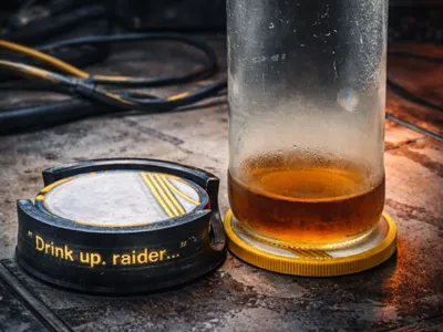 Arc Raider Inspired Coaster Set with Holder