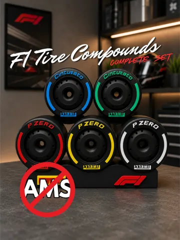 Accesorio para impresora 3D: (NO AMS) - F1 Tire Compounds – Complete 5 Tire Set — vista de referencia 2