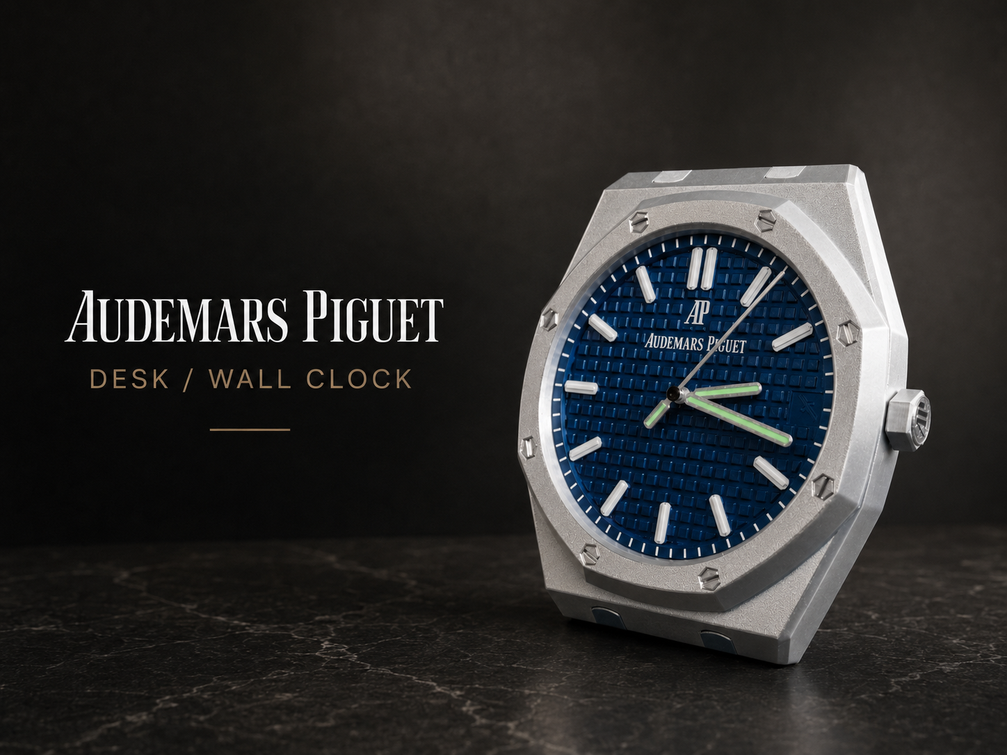 Audemars Piguet inspired Royal Oak Wall Desk Clock