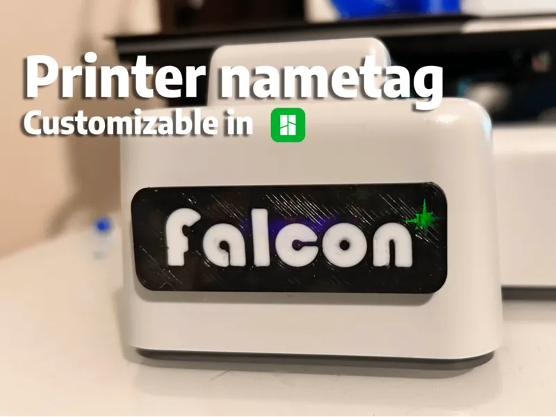 Customizable Printer Nametag