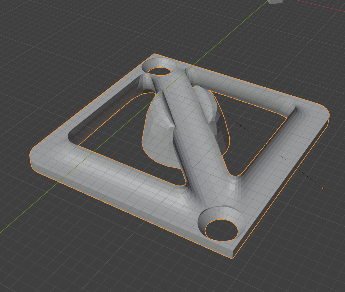 Miniatura 2 do modelo 3D 拓竹A1 散热风扇支架