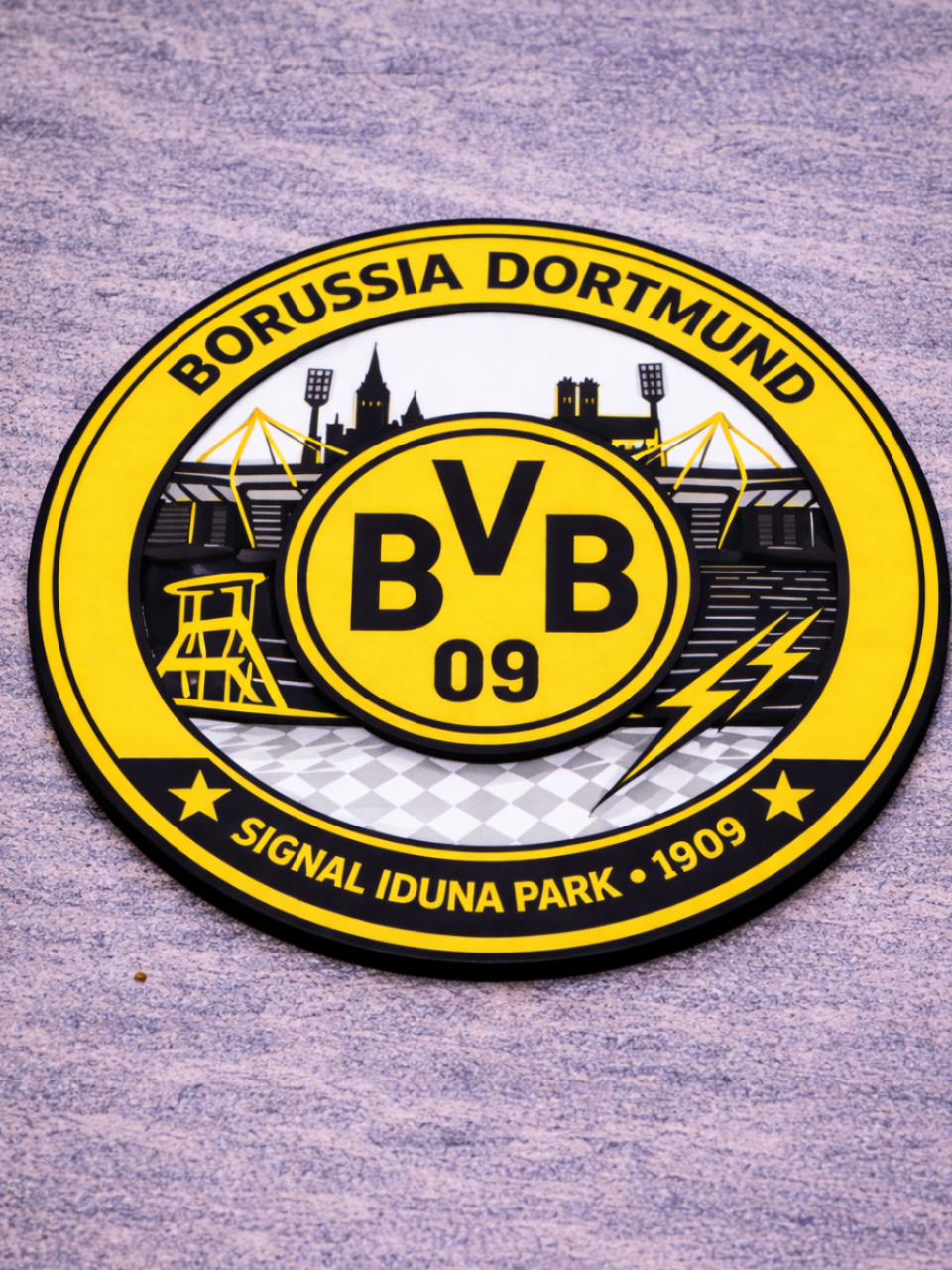 BVB 09 Fußball Verein COASTER Untersetzer - Free 3D Print Model