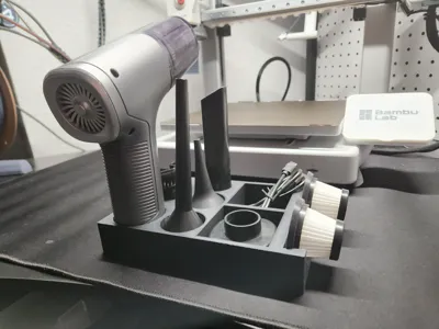 Mini Desk Vac and Accessories Stand