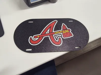 Atlanta Braves car tag