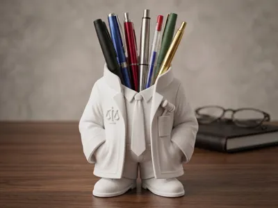 Lawyer Pen Holder–Desk Organizer Figure