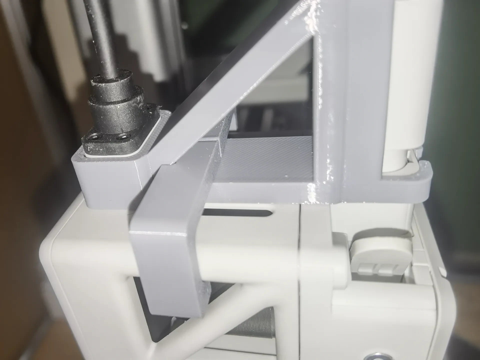 Miniatura 1 do modelo 3D A1-A1mini进料管支撑架（可加风扇）