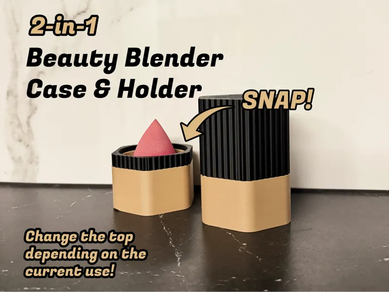 2-in-1 Beauty Blender Holder & Travel Case