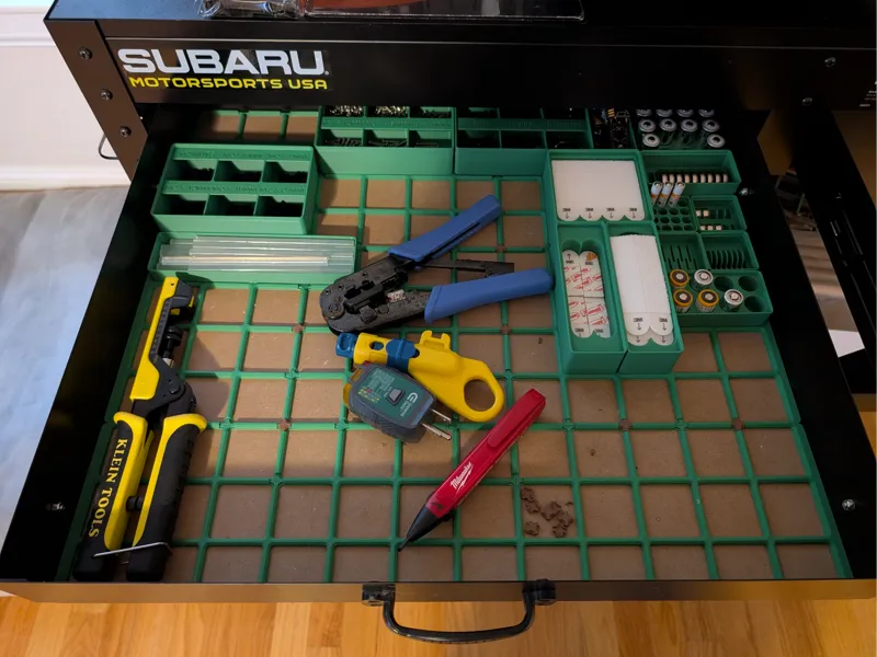 Gridfinity Drawer Baseplate for Yukon Workbench