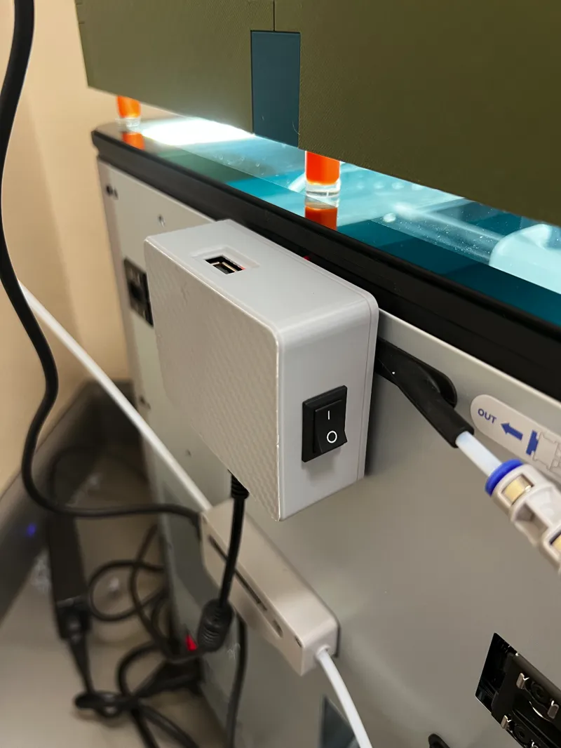 Bambu Lab Printer Mod Power Box - 5v 12v USB-A - Powers LEDs and Bento Box with Switches