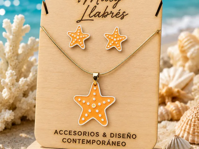Conjunto pendientes y colgante - Estrella de Mar