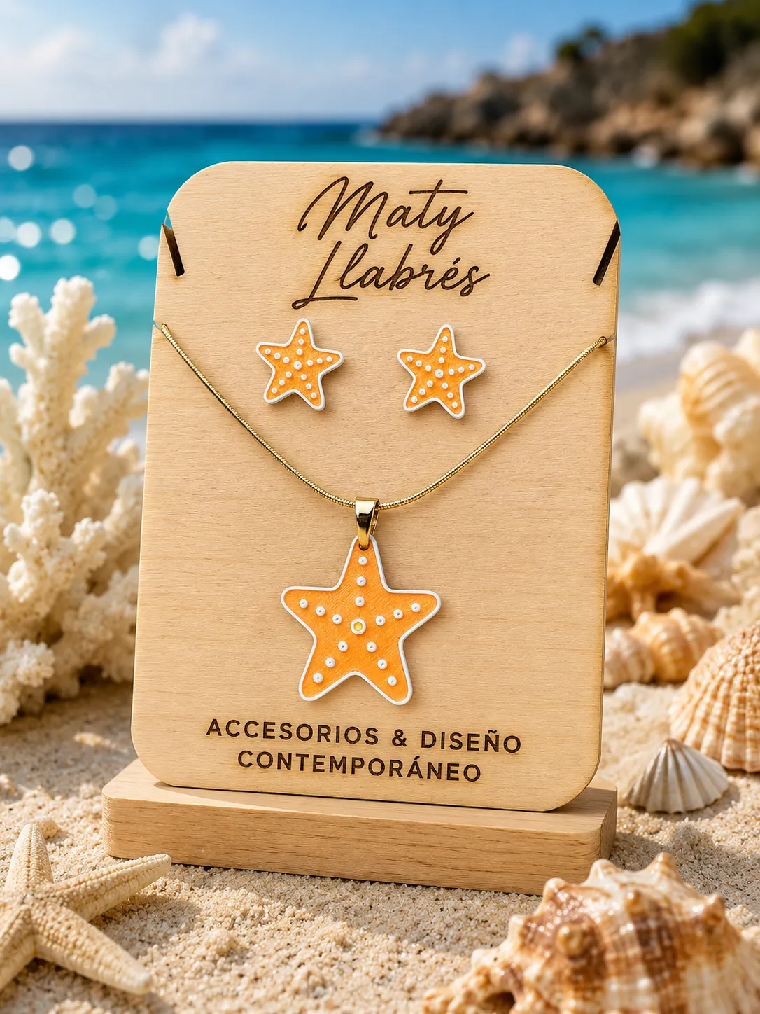 Conjunto pendientes y colgante - Estrella de Mar view 2